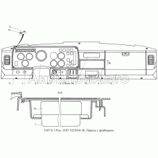 3307-5325010-30. Панель с приборами