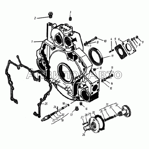 Картер маховика Картер маховика