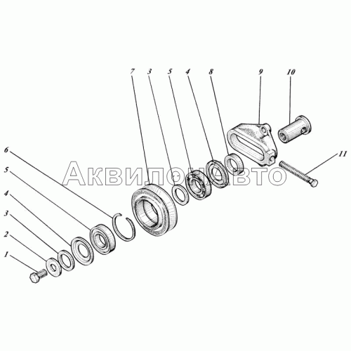 Ролик натяжной 01М-13с11-2 Ролик натяжной 01М-13с11-2