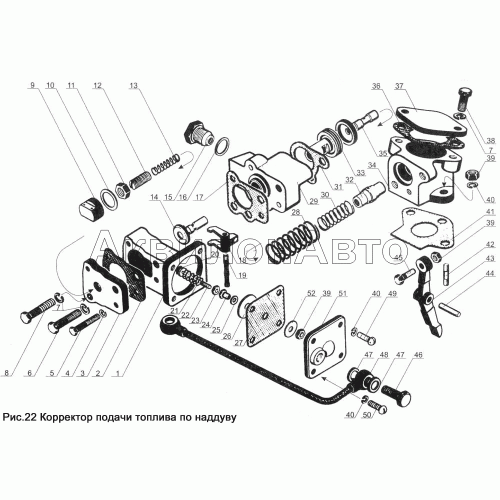 Корректор подачи топлива по наддуву
