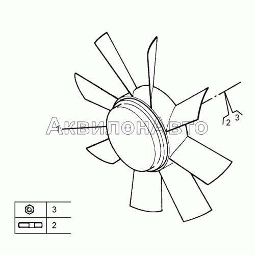Вентилятор системы охлаждения Вентилятор системы охлаждения