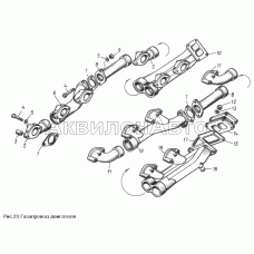 Газопровод двигателя