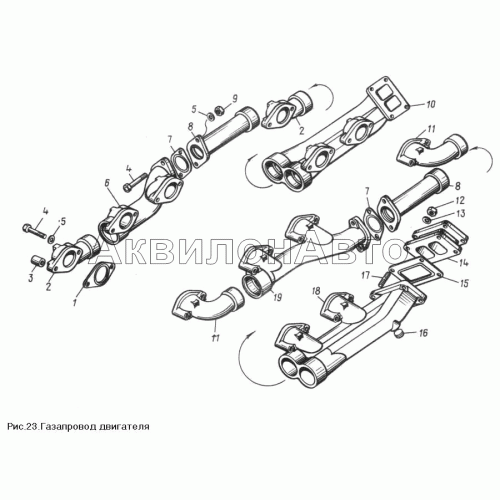Газопровод двигателя