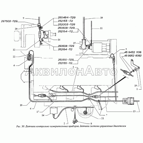 Датчики контрольно-измерительных приборов, датчики системы управления двигателем Датчики контрольно-измерительных приборов, датчики системы управления двигателем