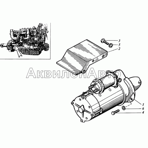 Установка стартера Установка стартера