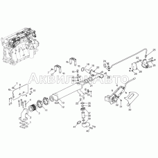 Система рециркуляции отработанных газов (Двигатель ЯМЗ-536-10)