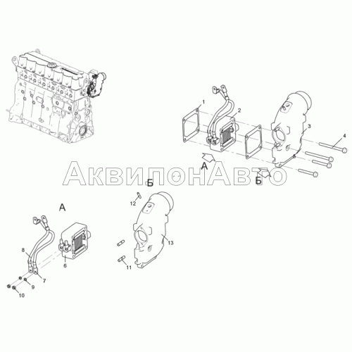 Тракт впускной (Двигатель ЯМЗ-536-10)