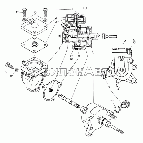 333.1110700-30 Корректор подачи топлива по наддуву в сборе