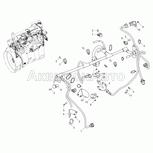 Жгут датчиков 5344-30-372400-020