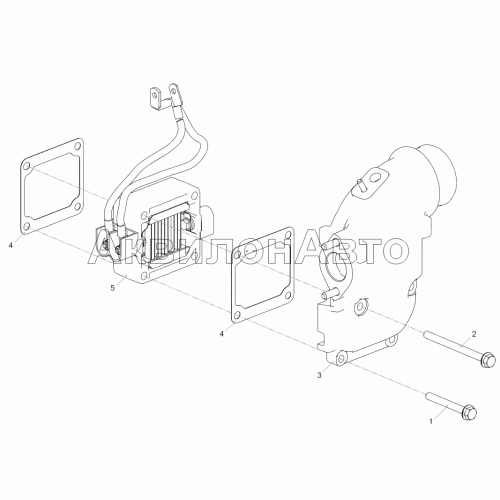 5343.1115005 Установка впускного тракта (ЯМЗ-53443-10) 5343.1115005 Установка впускного тракта (ЯМЗ-53443-10)