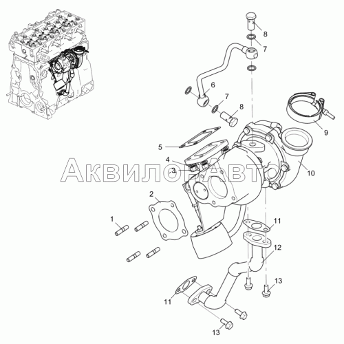 ТКР (для двигателя ЯМЗ-5341-10) 5340-30-111800-010 ТКР (для двигателя ЯМЗ-5341-10) 5340-30-111800-010