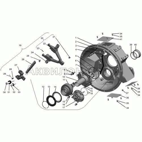 Картер коробки передач ТМЗ–09.130–30, ТМЗ–09.130–31, ТМЗ–09.130–50 и ТМЗ–09.130–51 Картер коробки передач ТМЗ–09.130–30, ТМЗ–09.130–31, ТМЗ–09.130–50 и ТМЗ–09.130–51