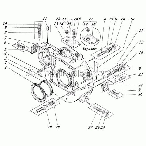 Картер маховика Картер маховика