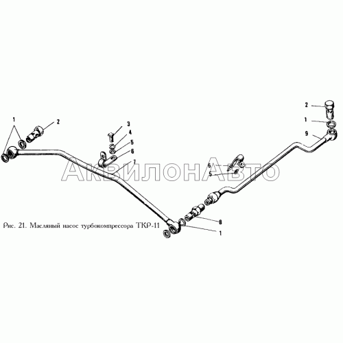 Масляный насос турбокомпрессора ТКР-11