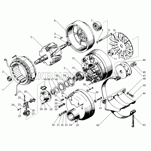 Генератор ЯМЗ-240М2,ЯМЗ-240НМ2,ЯМЗ-240ПМ2,