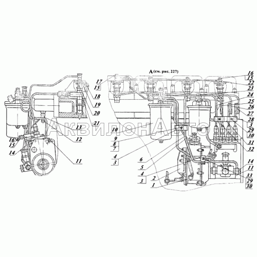 Система дизеля топливная 432И-15с1 Система дизеля топливная 432И-15с1