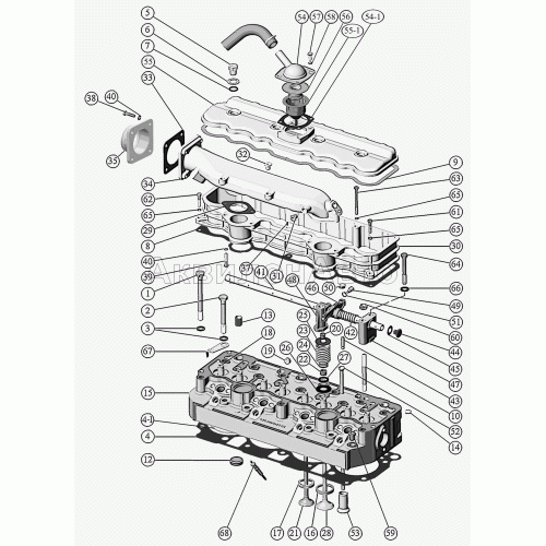 Установка головки цилиндров и впускного тракта. Клапаны и толкатели клапанов. Установка головки цилиндров и впускного тракта. Клапаны и толкатели клапанов.