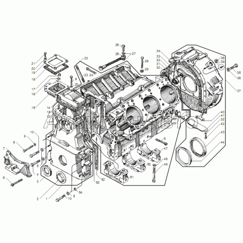 БЛОК ЦИЛИНДРОВ двигателей ЯМЗ-6562.10, ЯМЗ-6563.10 БЛОК ЦИЛИНДРОВ двигателей ЯМЗ-6562.10, ЯМЗ-6563.10