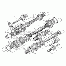 Валы и шестерни коробок передач ЯМЗ-239, ЯМЗ-2391
