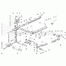 Трубы и термостаты системы охлаждения