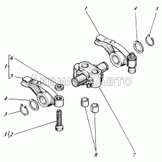 Передаточный механизм газораспределения 448-06с5