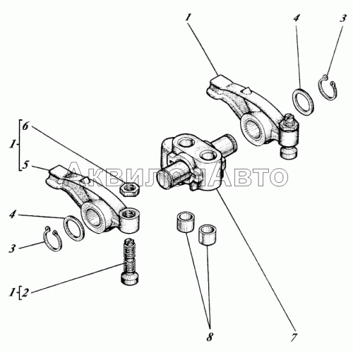 Передаточный механизм газораспределения 448-06с5 Передаточный механизм газораспределения 448-06с5