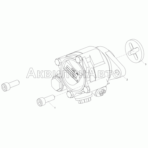 5344.3407005 Установка насоса гидроусилителя руля (ЯМЗ-53443-10)