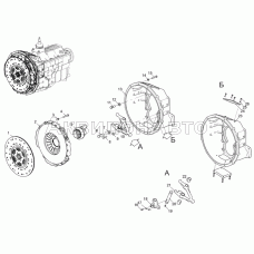 Сцепления (для силового агрегата с КП ЯМЗ-0905)