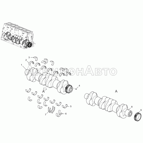 Вал коленчатый 536-30-100500-010