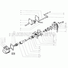 Установка гидронасоса(1) СМД-21, -22, 22А, 23, 23.01, 23.02, 24, 24.01, 24.02
