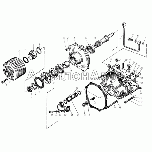 Гидромуфта привода вентилятора