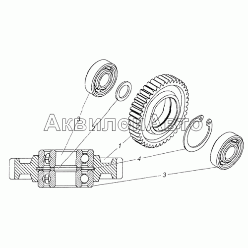 333.1110670-30 Шестерня регулятора промежуточная в сборе 333.1110670-30 Шестерня регулятора промежуточная в сборе