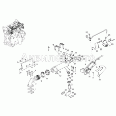 Система рециркуляции ОГ (для двигателя ЯМЗ-5344-10) 5340-30-121300-010