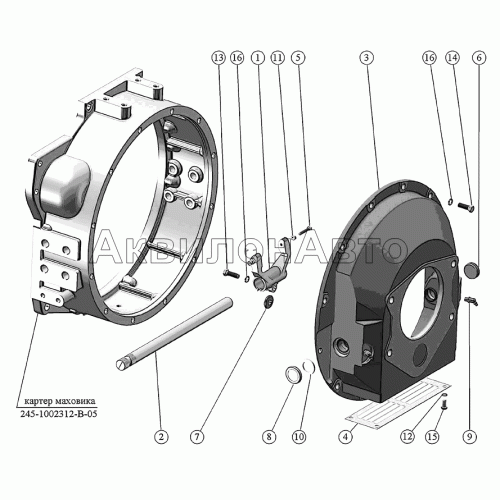 Установка привода и картера муфты сцепления. Установка привода и картера муфты сцепления.