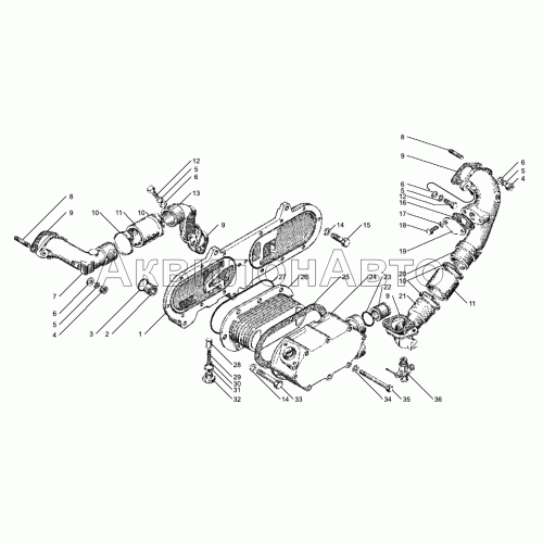 Теплообменник жидкостно-масляный пластичный