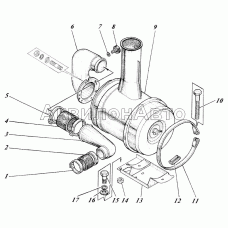 Установка воздухоочистителя 440-35-12с1