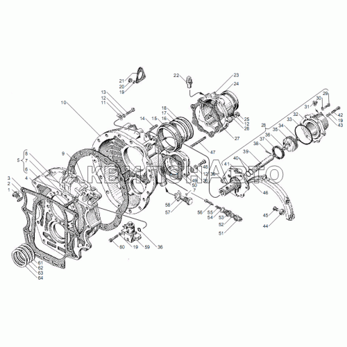 Картер демультипликатора КП ЯМЗ-239 Картер демультипликатора КП ЯМЗ-239