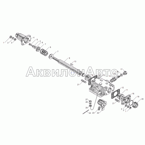 Механизм управления переключением передач КП ЯМЗ-239