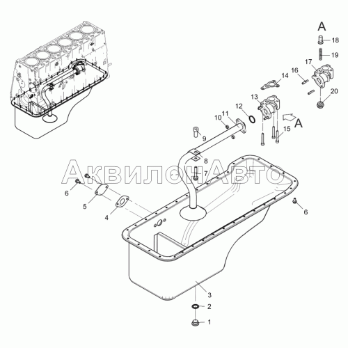 Картер масляный 536-30-100900-010