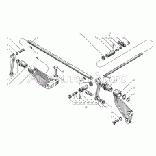 Привод управления регулятором двигателей ЯМЗ-850.10, ЯМЗ-8501.10