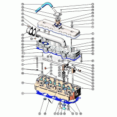 Установка головки цилиндра и впускного тракта. Клапаны и толкатели клапанов Установка головки цилиндра и впускного тракта. Клапаны и толкатели клапанов