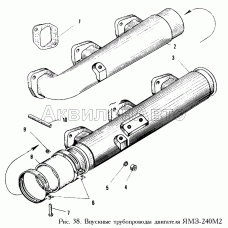 Впускные трубопроводы двигателя ЯМЗ-240М2