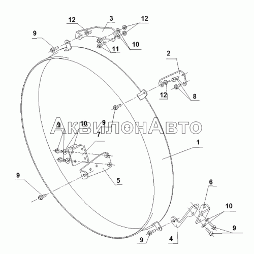 Кожух вентилятора 720 мм