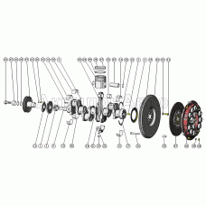 Кривошипно-шатунный механизм. Установка шкива коленчатого вала. Установка муфты сцепления Кривошипно-шатунный механизм. Установка шкива коленчатого вала. Установка муфты сцепления