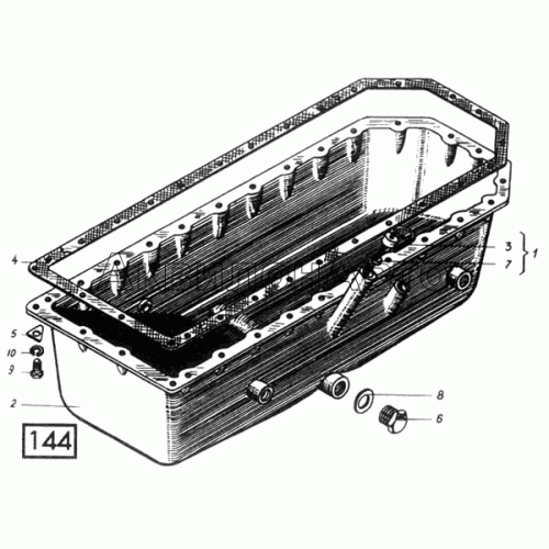 Крышка картера нижняя СМД-14НГ,-14БН,-15Н,-19,-20 Крышка картера нижняя СМД-14НГ,-14БН,-15Н,-19,-20