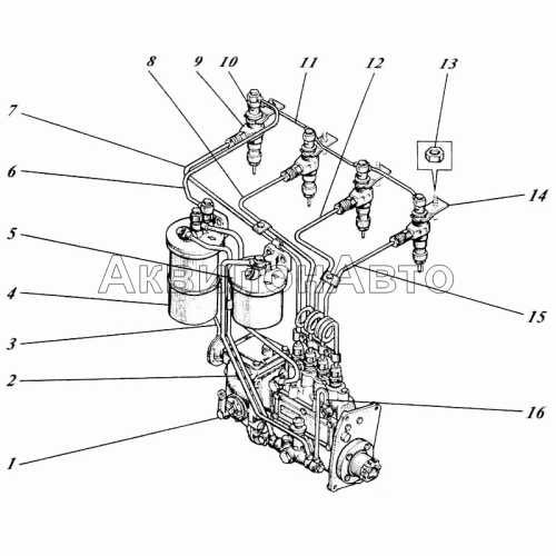 Система топливная 440И-15с1-1-02 Система топливная 440И-15с1-1-02