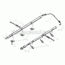 СИСТЕМА ОХЛАЖДЕНИЯ ПОРШНЕЙ МАСЛОМ двигателей ЯМЗ-6562.10, ЯМЗ-6563.10