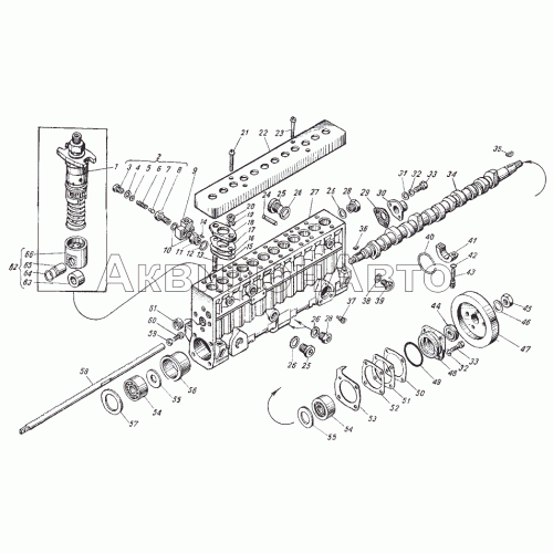 Корпус топливного насоса высокого давления