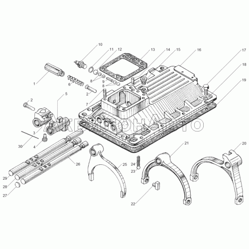 Механизм переключения коробки передач