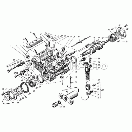 Корпус топливного насоса высокого давления